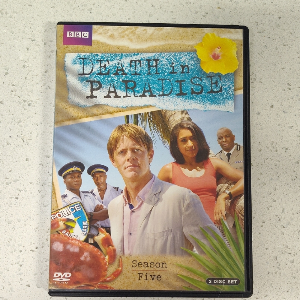 Death in Paradise Season Five DVD - Blue, Tan, White
